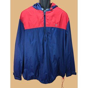 Vineyard Vines Mens Red & Blue Hooded Windbreaker Jacket XXL